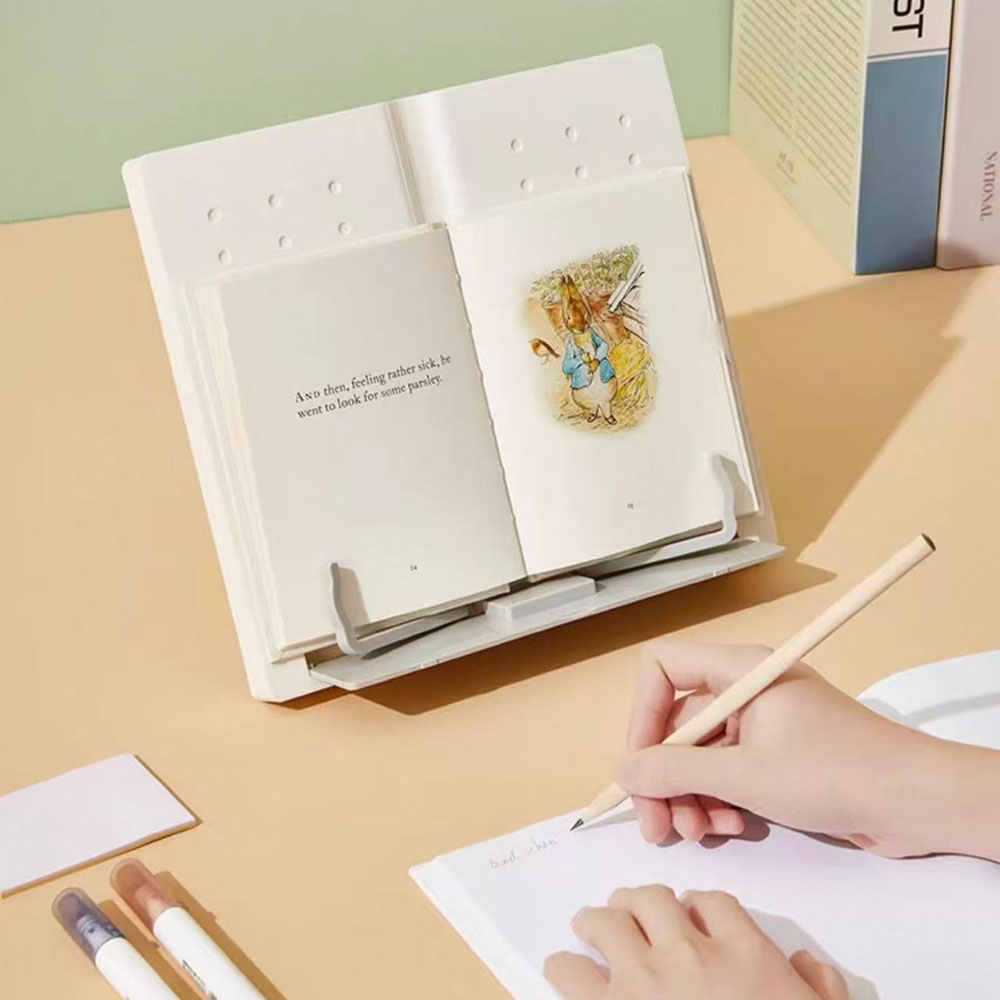 Document Holder Stand - 調節可能なデスクトップ読書スタンド、多角度ポータブル原稿読書スタンド、家庭やオフィスに最適。