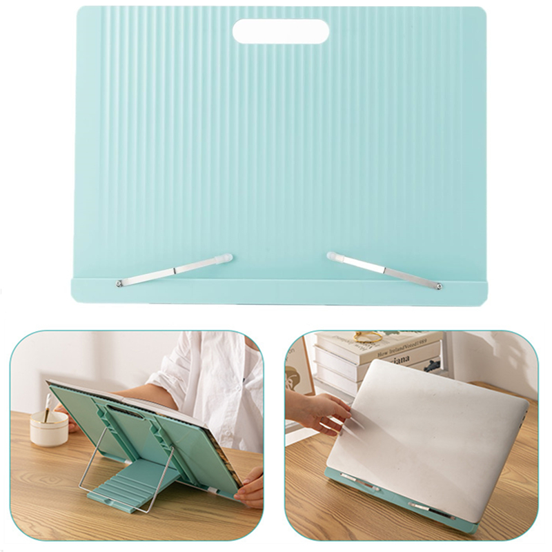 Document Holder Stand - Beishi-読書用の調整可能なデスクトップブックスタンド、ページクリップ付きのプラスチック製ブックホルダー、折りたたみ式iPadタブレットホルダー