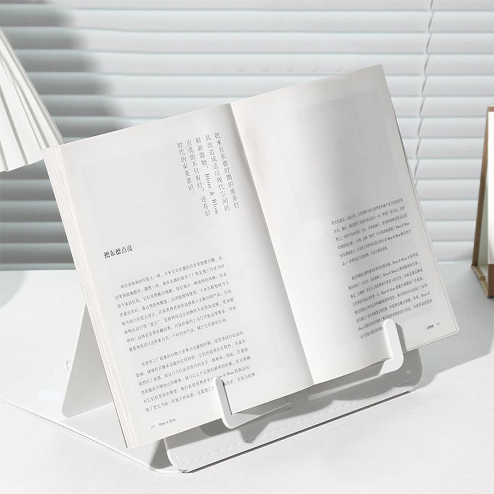 Document Holder Stand - シンプルなポータブル読書ラック折りたたみ楽譜ブックスタンドレシピデスク本棚読者用