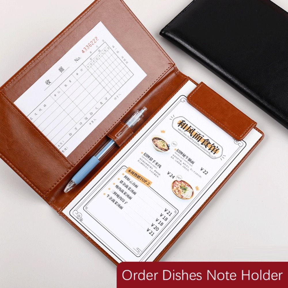 Document Scanner Portable - ポータブル Pu レザー A6 ファイルフォルダー収納スロット防水クリップボードドキュメントクリップとペン挿入筆記パッドオフィス学校