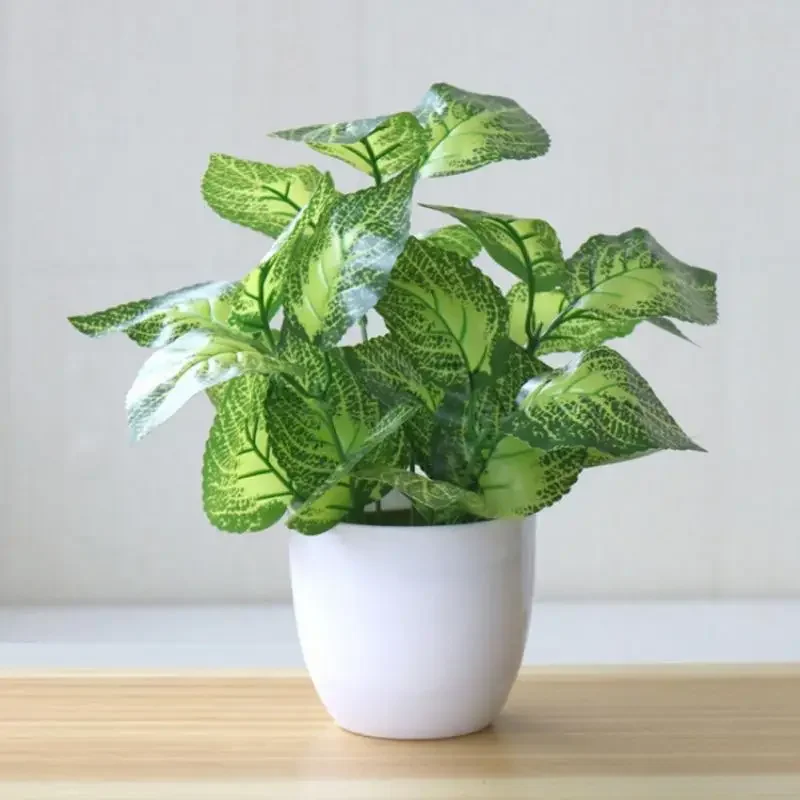 Home Office Layout - 人工植物盆栽偽植物家の装飾アクセサリー植物植木鉢オフィス装飾リビングルームの装飾