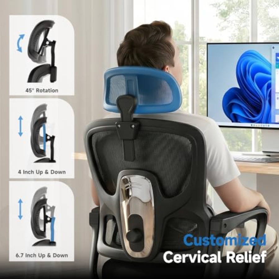 自宅やオフィスで使用できる、人間工学に基づいたデザインのオフ - Ergonomic Office Chair のレビューと価格