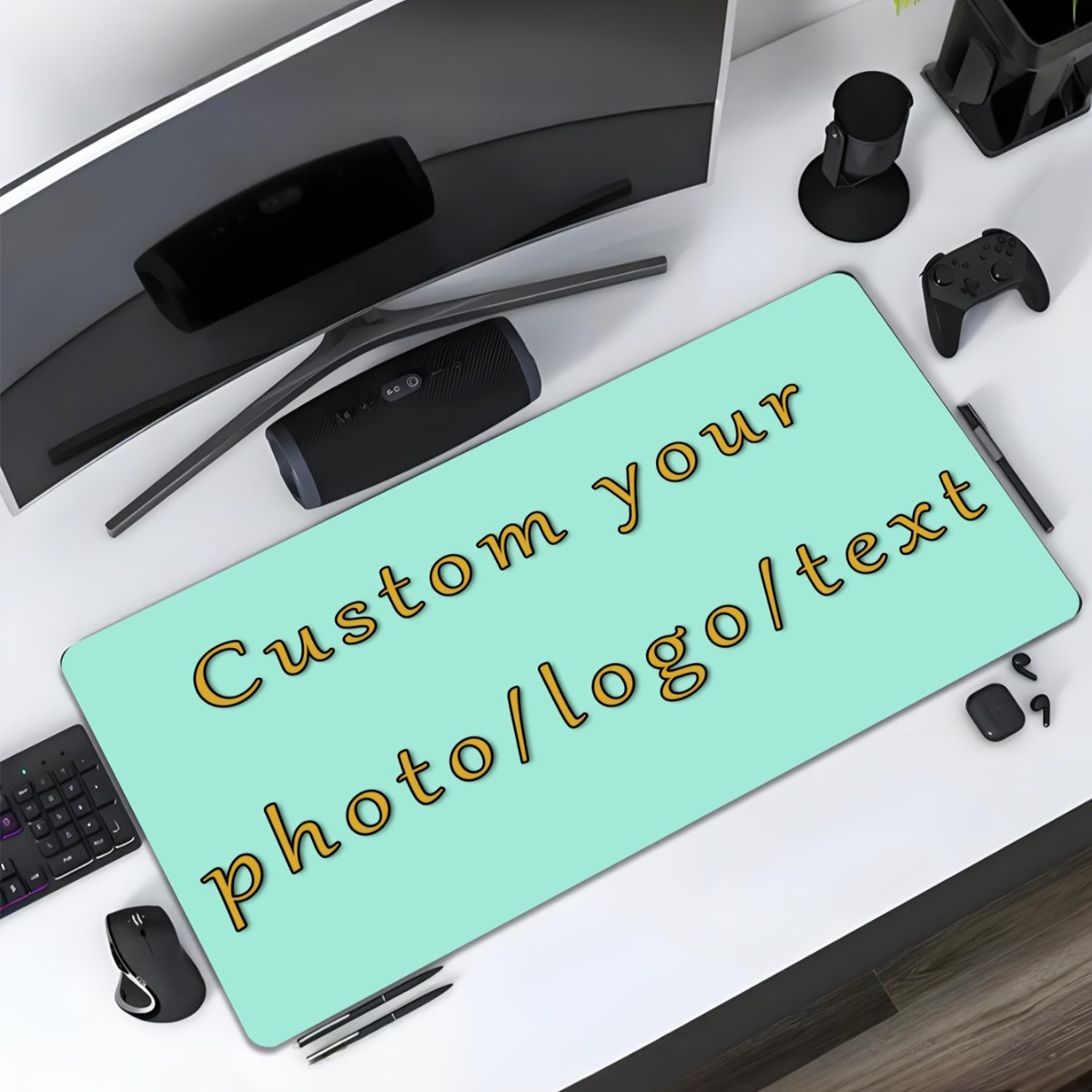 オリジナルデザインのマウスパッド。ロゴや写真を入れられます。 - Home Office Logo のレビューと価格
