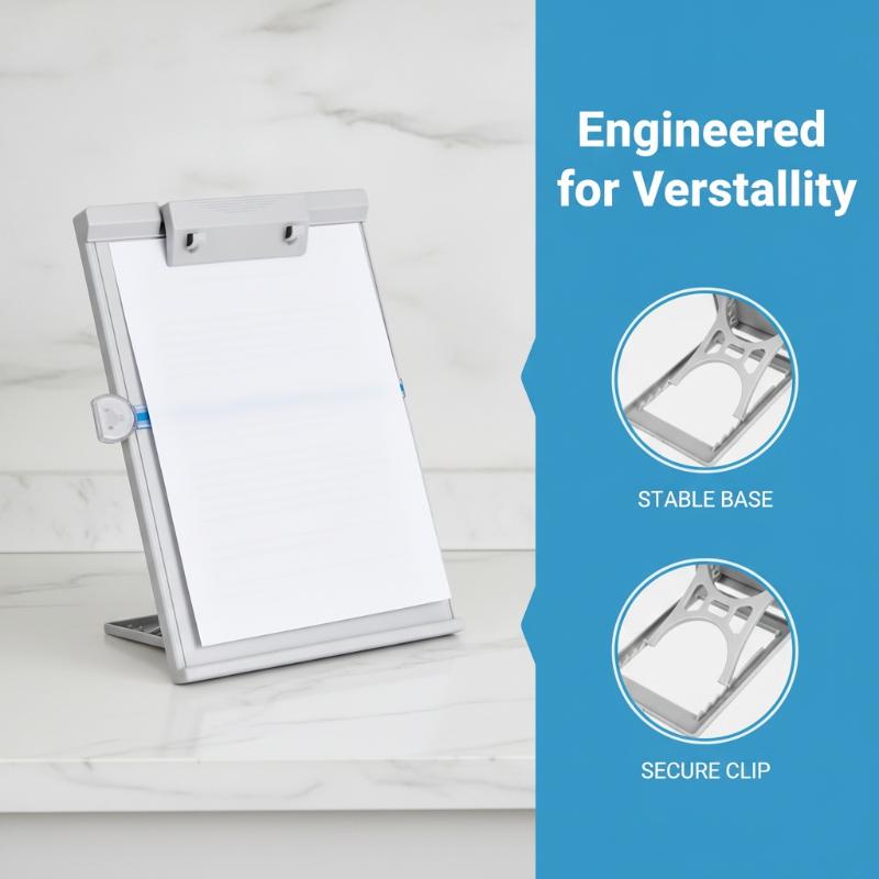クリップ付きで高さ調節可能なA4サイズの書類スタンド。机上で - Document Holder Stand のレビューと価格