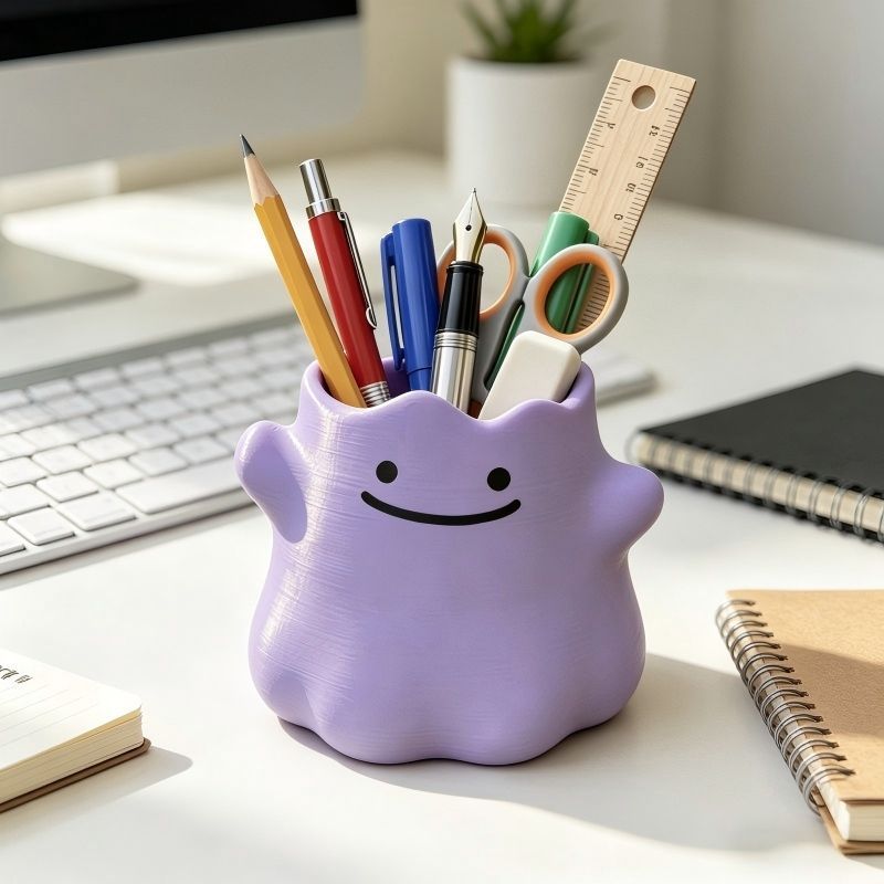 漫画キャラクターペンホルダー クリエイティブ収納オーガナイザ - Home Office Or のレビューと価格