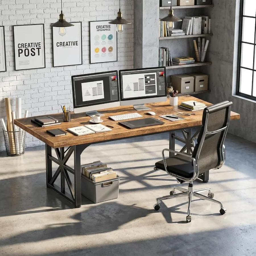 71インチのエグゼクティブデスク。自宅での仕事に最適な大型オ - Home Office Work Table のレビューと価格