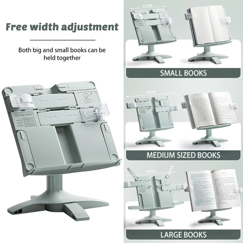 ポータブル調整可能回転式読書本棚多機能ドキュメントホルダーリ - Document Holder Stand のレビューと価格