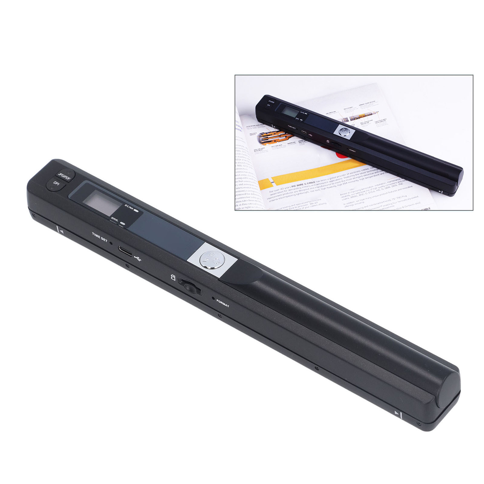A4ドキュメント、写真、領収書用ポータブルスキャナー 8.2 - Document Scanner Portable のレビューと価格