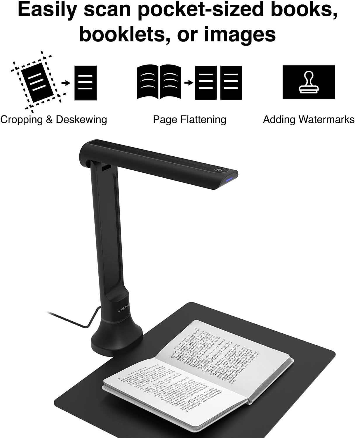 VIISAN DB8401 16MP ドキュメントカメラ オ - Document Scanner Portable のレビューと価格