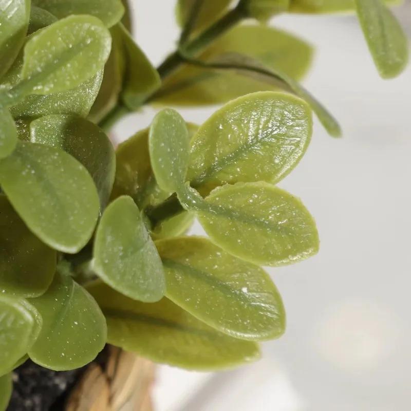 1個の鉢植えの植物、小さな人工植物、屋内ホームデコレーション - Home Office Layout のレビューと価格