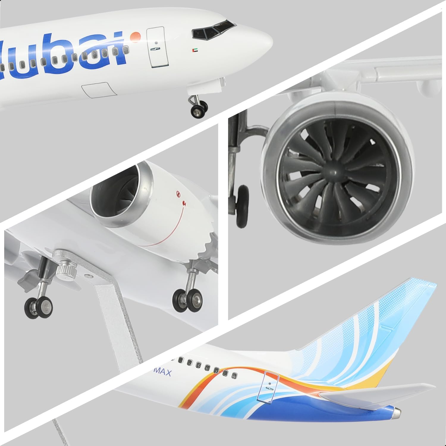 1/85 スケール ドバイ B737 樹脂ダイキャスト飛行機 - Home Office Dubai のレビューと価格