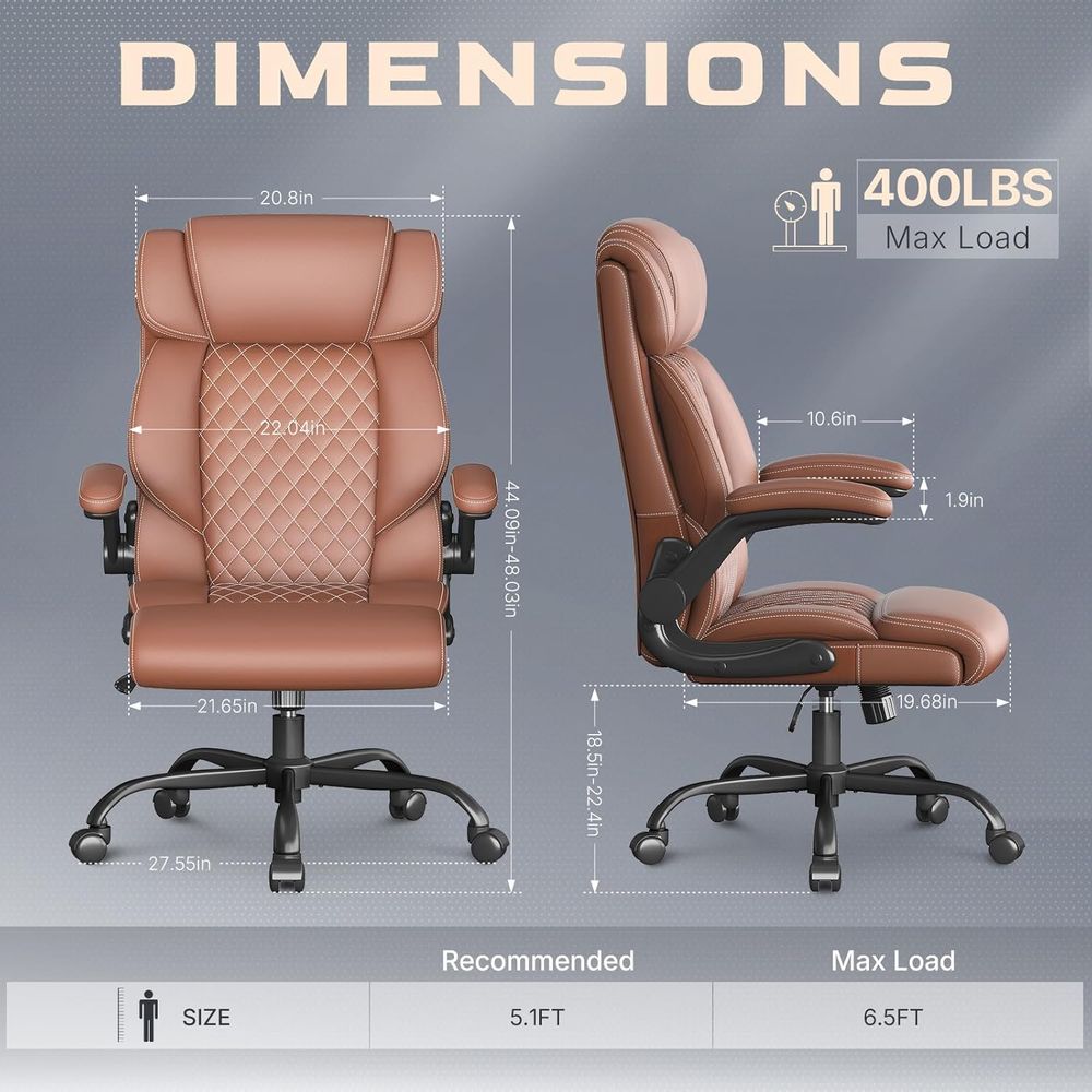 オイスチェア-エグゼクティブハイバック通気性のある快適なデス - Ergonomic Office Chair のレビューと価格