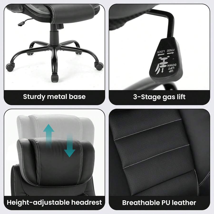人間工学に基づいたオフィスチェア。リクライニング機能付きの高 - Ergonomic Office Chair のレビューと価格