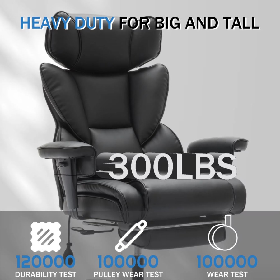 フットレストと腰部サポート付きのオフィスチェア。高さ調節可能 - Ergonomic Office Chair のレビューと価格