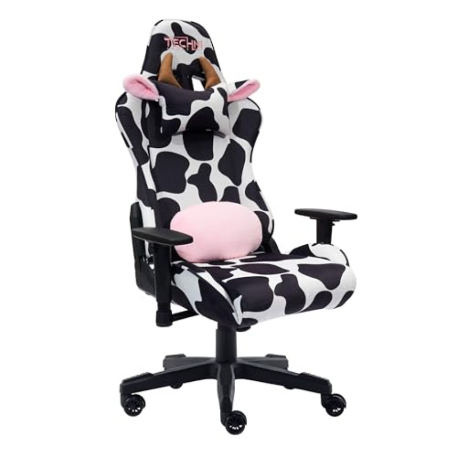ホームオフィス用ゲーミングチェア、黒牛革製、人間工学に基づい - Ergonomic Office Chair のレビューと価格