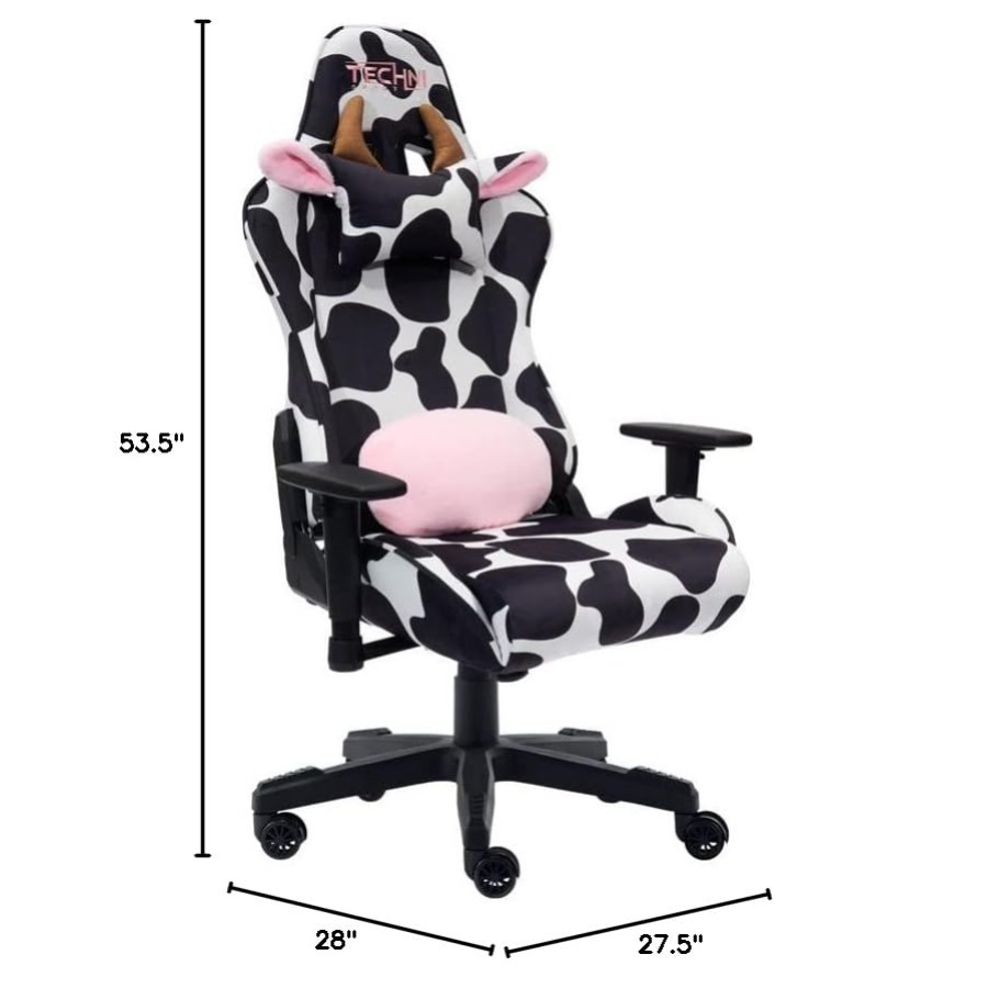ホームオフィス用ゲーミングチェア、黒牛革製、人間工学に基づい - Ergonomic Office Chair のレビューと価格