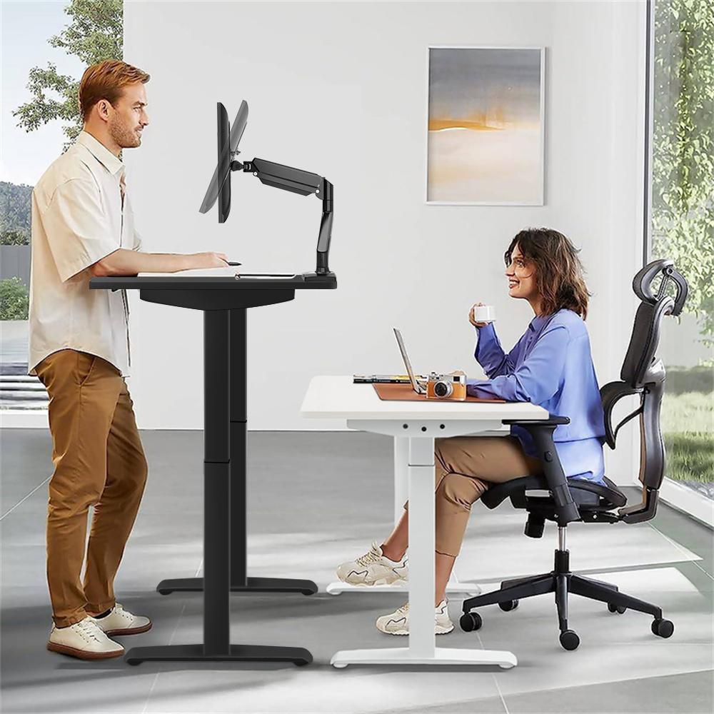 電動昇降式パソコンデスク、人間工学に基づいたシットスタンド式 - Home Office Work Table のレビューと価格