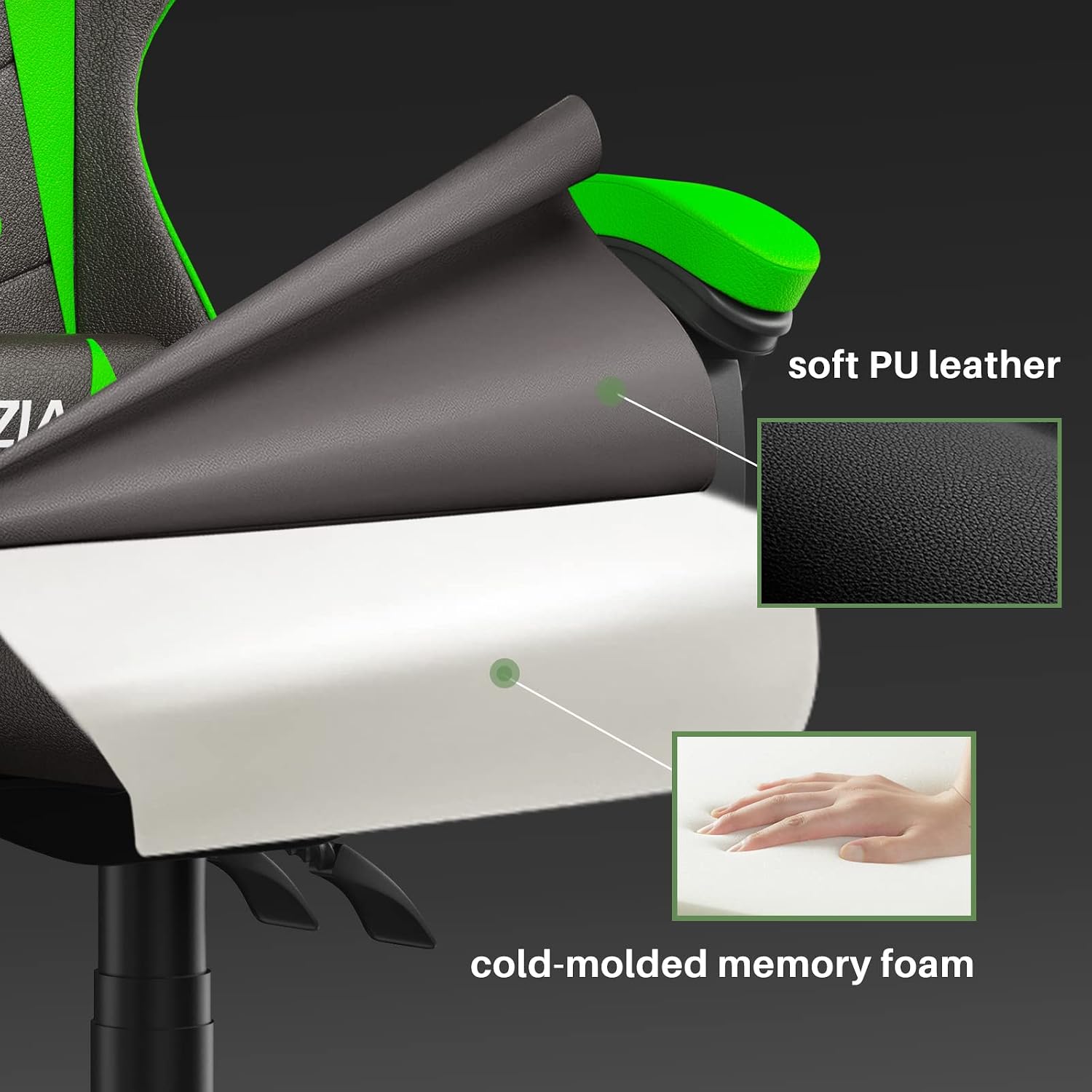 人間工学に基づいたゲーミングチェア PUレザー ハイバックリ - Ergonomic Office Chair のレビューと価格