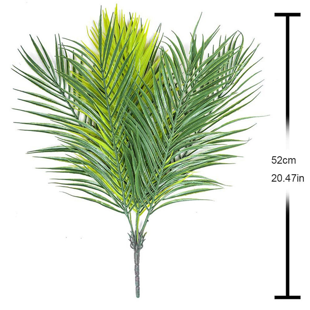 20.47インチ 9葉 人工熱帯植物 フェイクヤシの植物の枝 - Home Office Layout のレビューと価格
