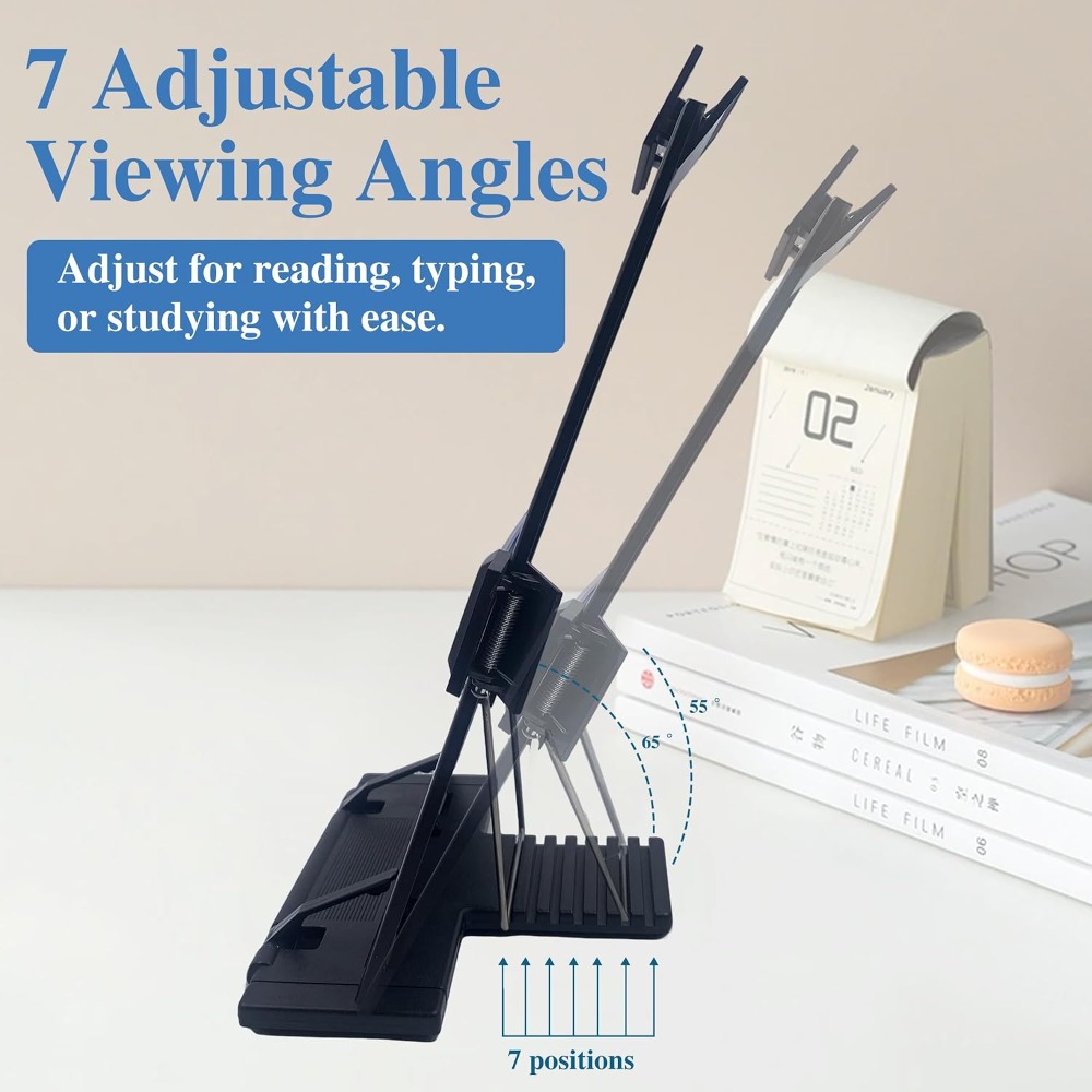 調節可能な7段階デスクトップドキュメントホルダー - ブラッ - Document Holder Stand のレビューと価格